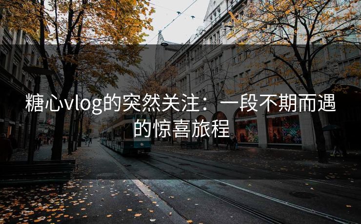 糖心vlog的突然关注:一段不期而遇的惊喜旅程 糖心vlog的突然关注:一段不期而遇的惊喜旅程