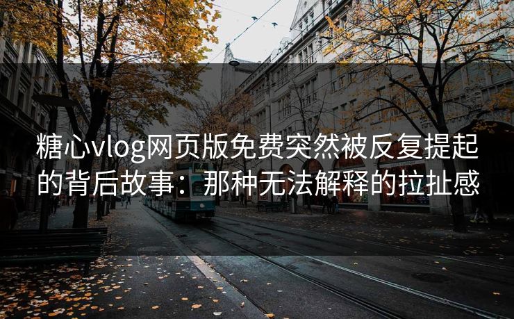 糖心vlog网页版免费突然被反复提起的背后故事：那种无法解释的拉扯感