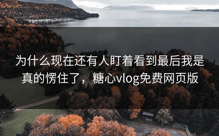 为什么现在还有人盯着看到最后我是真的愣住了,糖心vlog免费网页版 为什么现在还有人盯着看到最后我是真的愣住了,糖心vlog免费网页版